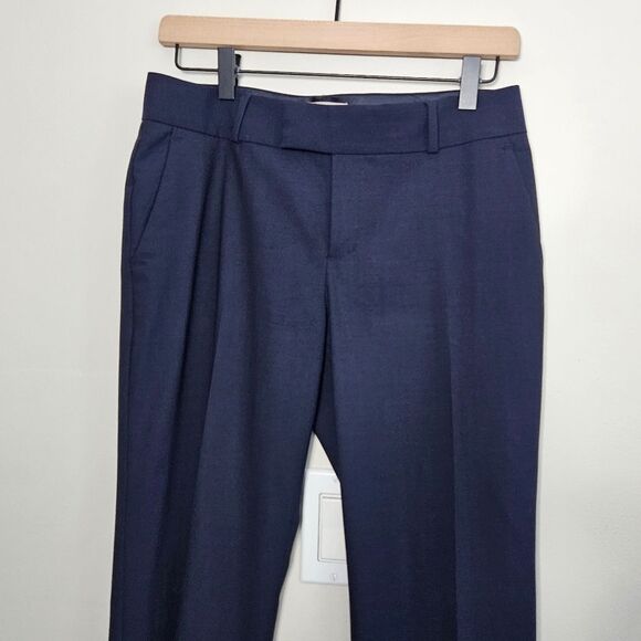 Banana Republic Navy Wool Martin Fit Career Pant Office Work Slim 2P - Picture 3 of 11